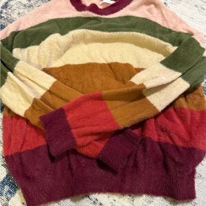 Vibrant Striped Women's Sweater